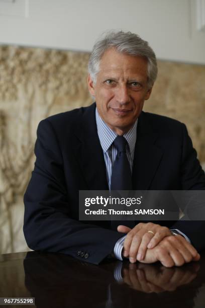 French politician, former prime minister Dominique de Villepin is pictured in Paris, France on August 31, 2011. Dominique de Villepin.