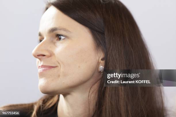 French minister of culture and communication Aurelie Filippetti attends at the Paris Book Fair on March 25, 2013 in Paris, France.