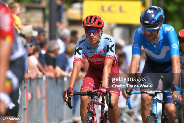 Arrival / Jhonatan Restrepo of Colombia and Team Katusha Alpecin / during the 70th Criterium du Dauphine 2018, Stage 2 a 181km stage from Montbrison...