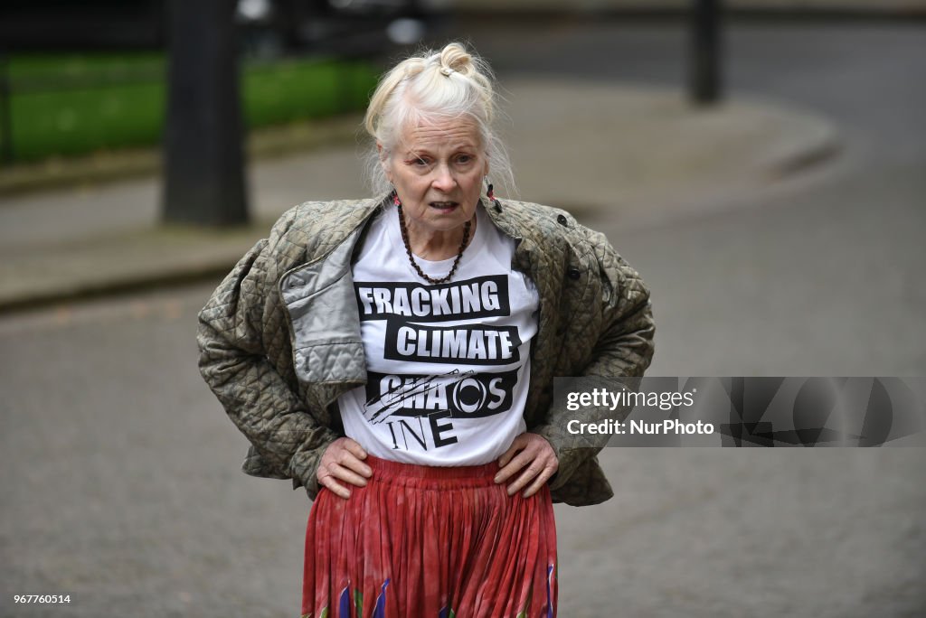 Vivienne Westwood Takes Her Anti-Fracking Demonstration To Downing Street
