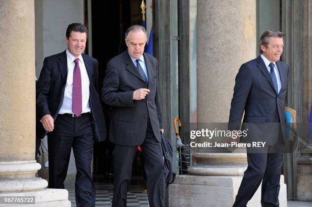 Frédéric Mitterrand et Christian Estrosi à Paris le 24 juin 2009.