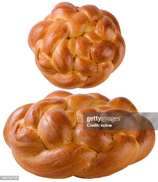 challah loaves - challah stock pictures, royalty-free photos & images