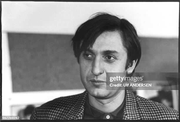 Jean Francois Bizot, ecrivain Francais, fondateur d'Actuel. Paris, 21 novembre 1979.