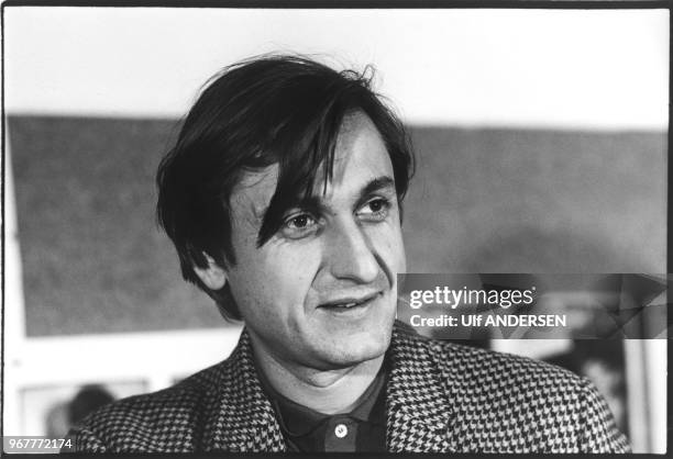 Jean Francois Bizot, ecrivain Francais, fondateur d'Actuel. Paris, 21 novembre 1979.