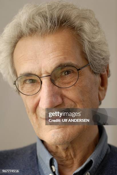 Italian philosopher Toni Negri poses during portrait session held on June 21, 2011 in Paris, France.