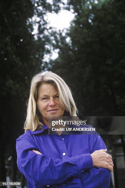 American writer Gretel Ehrlich on May 27, 2003 in Paris, France.