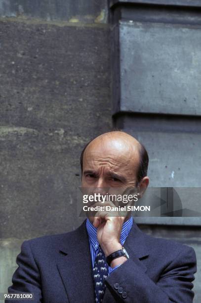 Alain Juppé le 13 mai 1996 à Matignon à Paris, France.