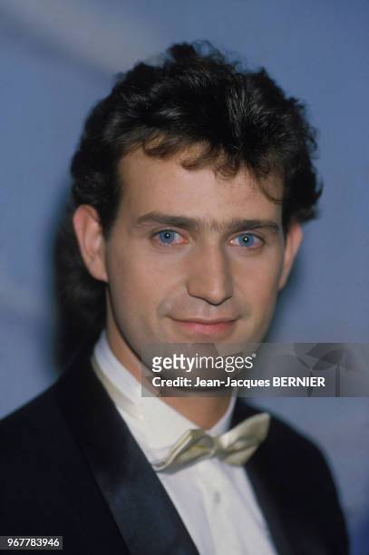 Le chanteur et acteur italien Ryan Paris le 19 novembre 1983 à Paris, France.
