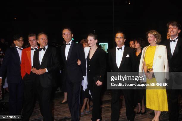 Wadeck Stanczak, Jean-Louis Trintignant, André Téchiné, Juliette Binoche, Dominique Lavanant et Lambert Wilson lors du 38ème Festival de Cannes le 15...