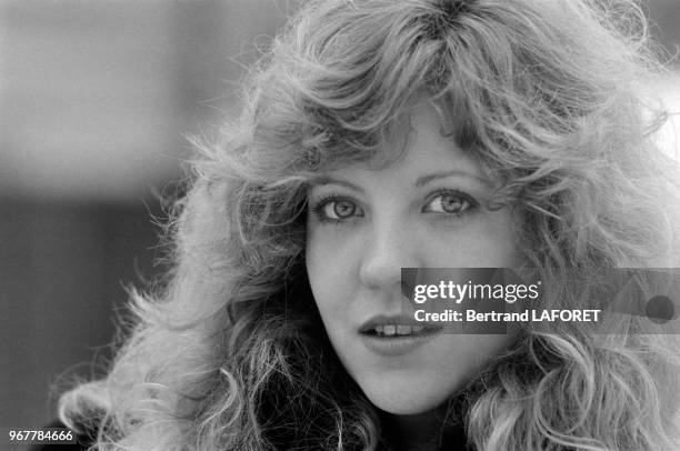 Actrice américaine Nancy Allen au Festival d'Avoriaz le 23 janvier 1982, France.