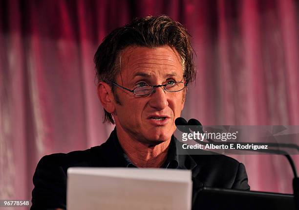 Actor Sean Penn at AARP Magazine's 9th Annual "Movies for Grownups Awards at The Beverly Wilshire Hotel on February 16, 2010 in Beverly Hills,...