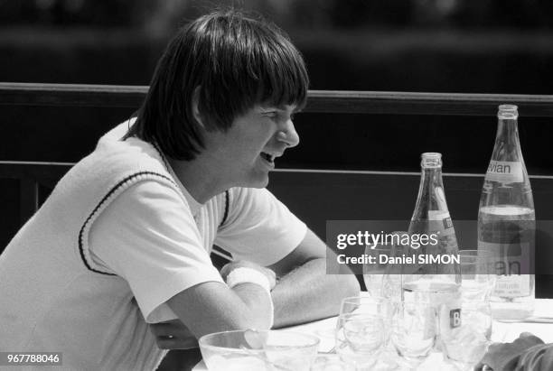 Jimmy Connors lors du Tournoi de Monte-Carlo le 15 avril 1981, Monaco.