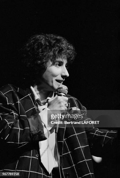 Marie-Paule Belle en concert au Théâtre des Variétés à Paris le 29 septembre 1980, France.