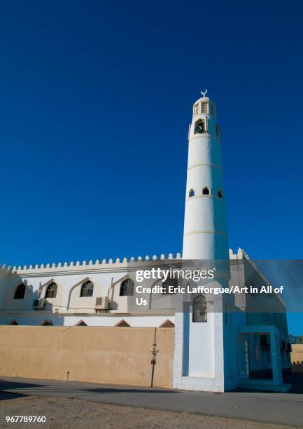 Minaret of a mosque, Al Batinah, Barka, Oman on December 21, 2011 in Barka, Oman.