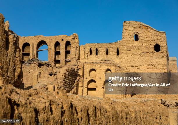 Old abandoned house in a village, Ad Dakhiliyah Region, Al Hamra, Oman on May 10, 2018 in Al Hamra, Oman.