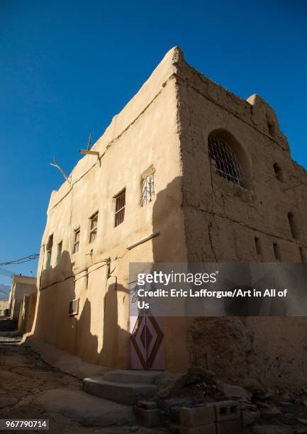 Old abandoned house in a village, Ad Dakhiliyah Region, Al Hamra, Oman on May 10, 2018 in Al Hamra, Oman.