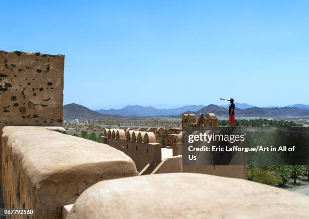 Jabrin castle oasis, Ad Dakhiliyah Region, Jabreen, Oman on May 11, 2018 in Jabreen, Oman.