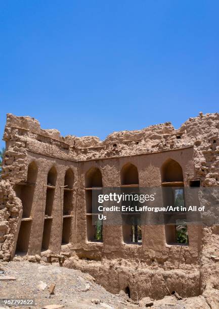 Ruins of old houses, Ad Dakhiliyah "u200dGovernorate, Birkat Al Mouz, Oman on May 11, 2018 in Birkat Al Mouz, Oman.