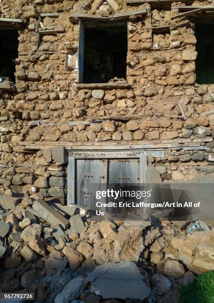 Omani wooden door, Dhofar Governorate, Mirbat, Oman on May 13, 2018 in Mirbat, Oman.