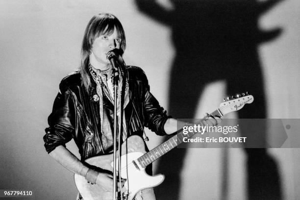 Renaud sur le plateau de l'émission 'Champions' le 24 octobre 1983 à Paris, France.