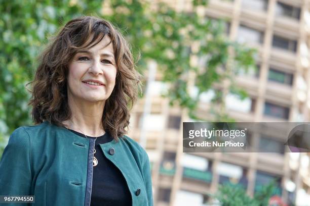 The actress Valerie Lemercier poses during the presentation of LOS 50 ARE THE NEW 30 in Madrid June 5, 2018