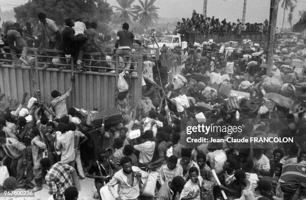 Scène de panique au moment où l'armée béninoise ouvre sa frontière avec le Togo aux ghanéens qui s'y entassaient depuis une semaine, le 29 janvier...