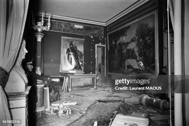Aile du Midi du Chateau de Versailles a été détruite par une explosion suite à un attentat revendiqué par le Front de Libération de Bretagne le 26...