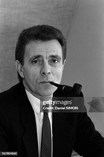 Michel Pezet, président du Conseil Général de Provence Alpes Côte d'Azur, Paris le 20 novembre 1985, France.