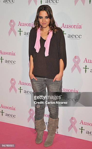 Spanish actress Ana Fernandez attends Ausonia against Breast Cancer event at the MOMA Club on February 16, 2010 in Madrid, Spain.