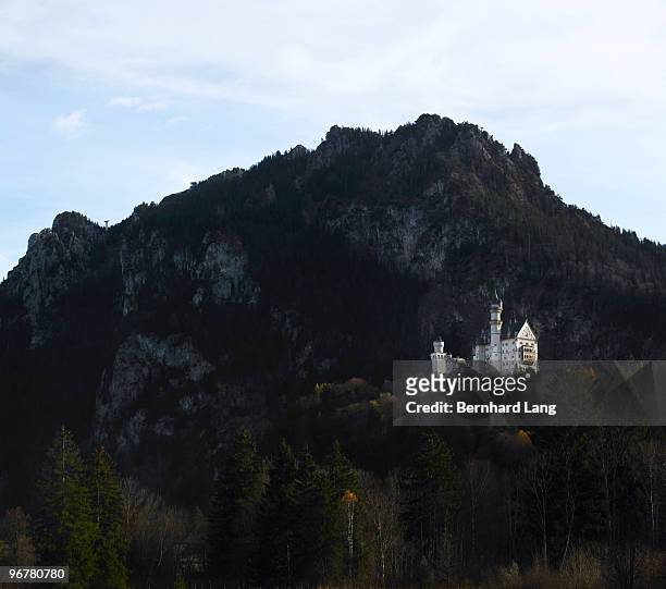 castle of neuschwanstein, bavaria, germany - neuschwanstein stock-fotos und bilder