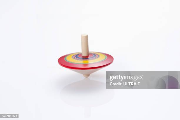 spinning top. - trottola foto e immagini stock