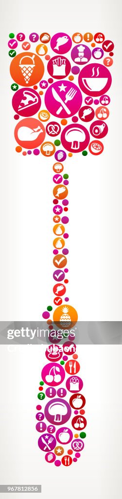 Grill Spatula Food and Diet Vector Icon Background