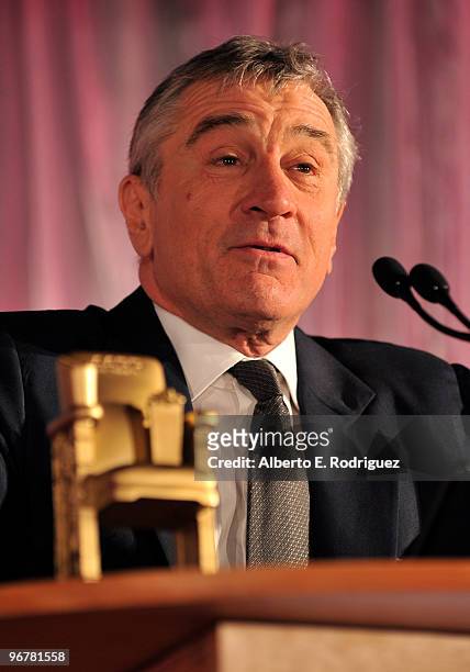 Actor Robert De Niro at AARP Magazine's 9th Annual "Movies for Grownups Awards at The Beverly Wilshire Hotel on February 16, 2010 in Beverly Hills,...