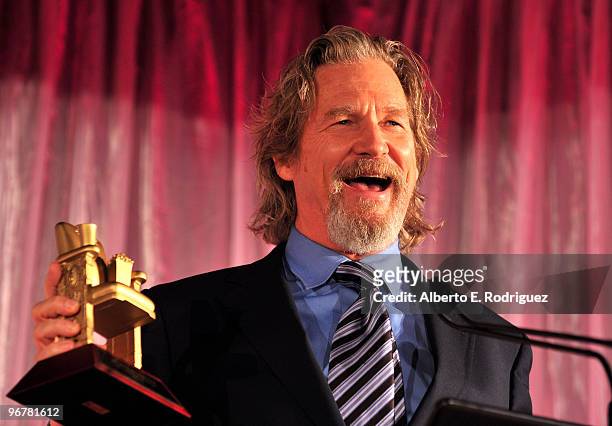 Actor Jeff Bridges at AARP Magazine's 9th Annual "Movies for Grownups Awards at The Beverly Wilshire Hotel on February 16, 2010 in Beverly Hills,...