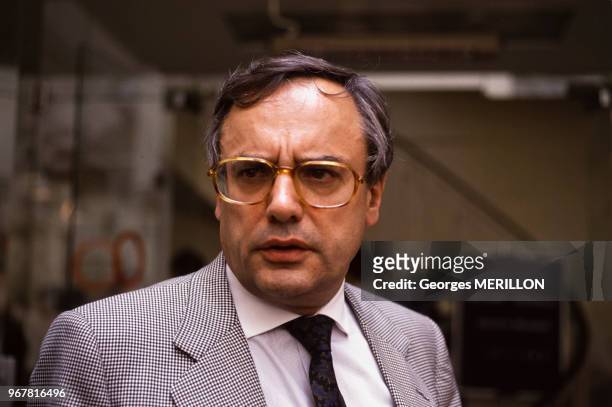 Jacques Barrot, homme politique, le 14 juin 1988 à Paris, France.