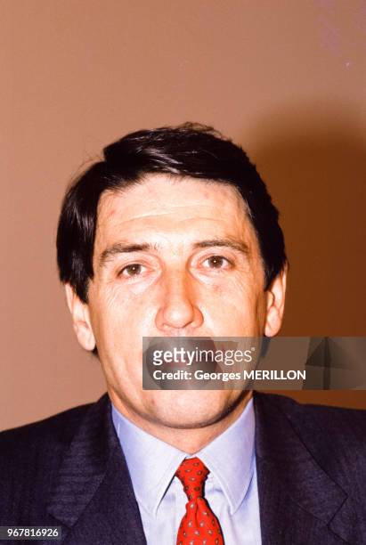 Bruno Rohmer, président des groupes Presses de la Cité, à Paris le 29 janvier 1988, France.