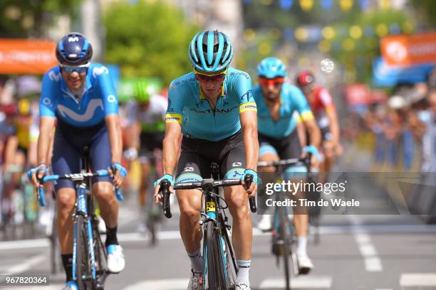 Arrival / Pello Bilbao of Spain and Astana Pro Team / during the 70th Criterium du Dauphine 2018, Stage 2 a 181km stage from Montbrison to Belleville...