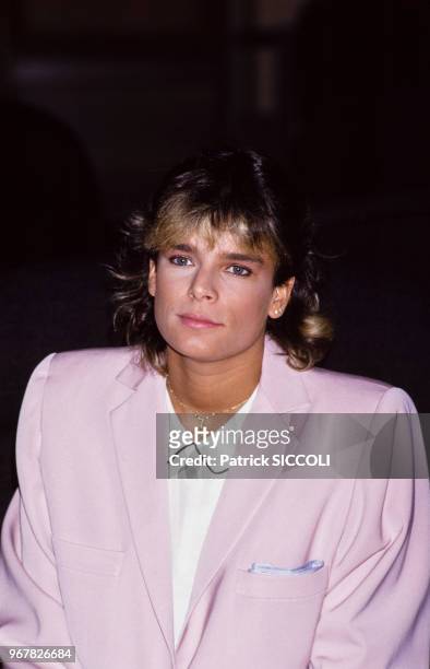La princesse Stéphanie de Monaco le 28 mars 1987 à Monaco.