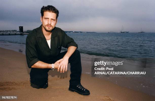 Jason Priestley lors du Festival de Cannes le 13 mai 1997, France.