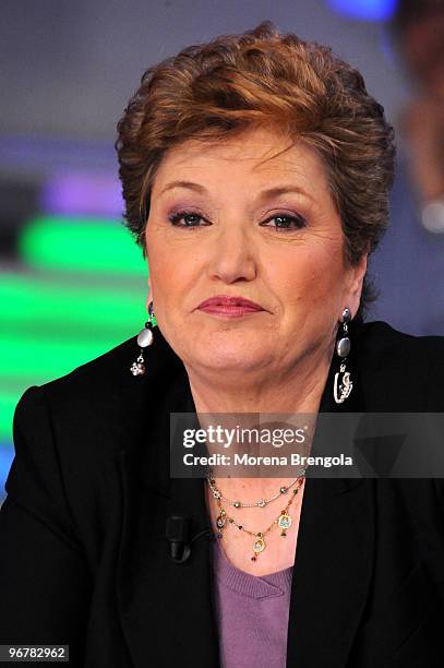 Mara Maionchi during the Italian tv show "Quelli che il calcio" on February 22, 2009 in Milan, Italy.