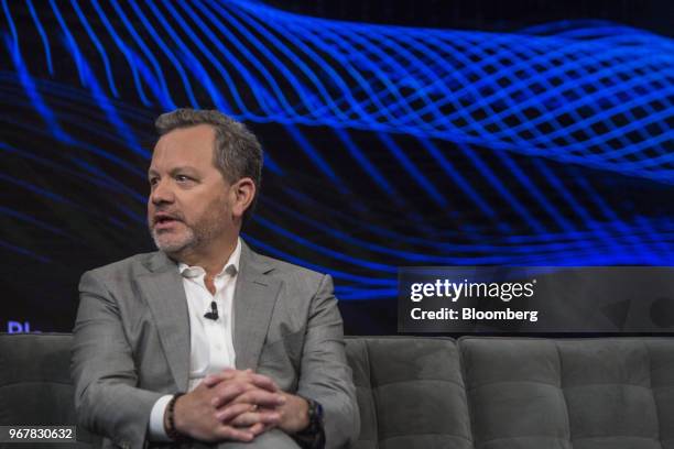 Bill McGlashan, chief executive officer and managing partner of TPG Growth LLC, speaks during the Bloomberg Invest Summit in New York, U.S., on...