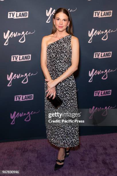 Sutton Foster attends Younger Season 5 Premiere Party at Cecconi Dumbo.