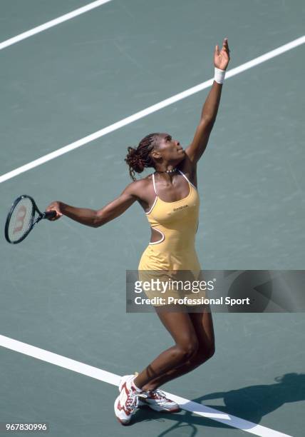 Venus Williams of the USA during the US Open at the USTA National Tennis Center, circa September 2000 in Flushing Meadow, New York, USA.