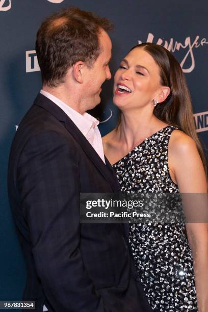 Ted Griffin and Sutton Foster attend Younger Season 5 Premiere Party at Cecconi Dumbo.