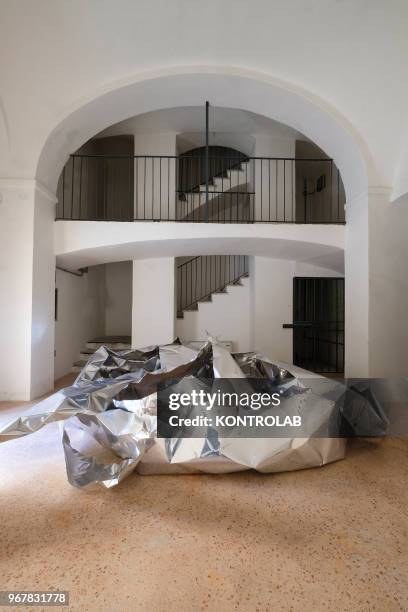 Work of the artist Stefano Cagol is shows in the permanent exhibition of Garuzzo Institute for the Visual Art inside The Castiglia in Saluzzo, near...