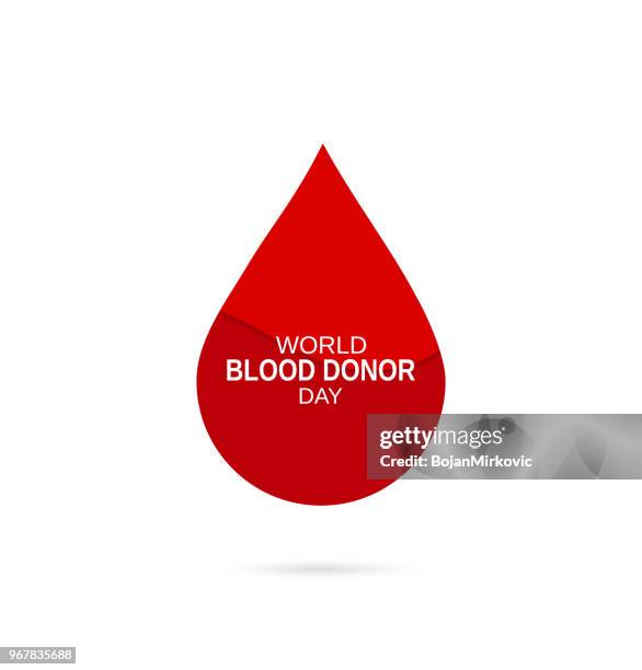 world blood donor day card on white background. vector illustration. - leukemia stock illustrations