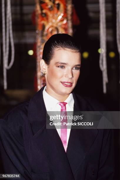 Stéphanie de Monaco lors du Grand Prix de la Magie à Monte Carlo le 17 mars 1989, Monaco.