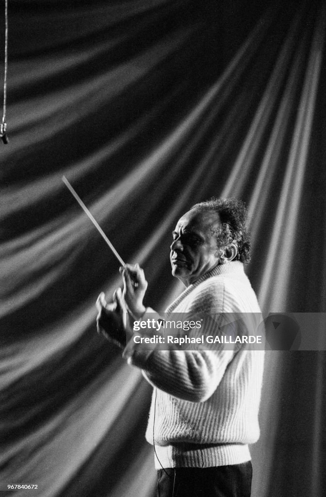 Le chef d'orchestre Lorin Maazel en 1988