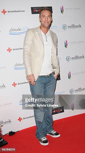 Callum Best attends The Brit Awards Screening Party and Auction for Haiti held at Altitude on February 16, 2010 in London, England.