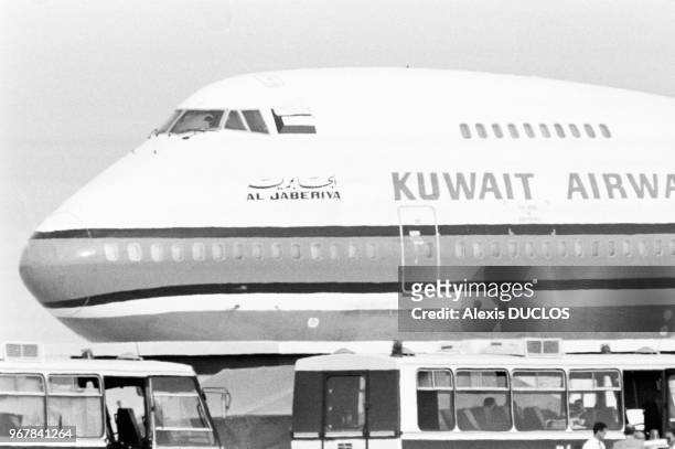 Prise d'otages à bord d'un Boeing de la Kuwait Airways sur l'aéroport d'Alger le 19 avril 1988, Algérie.